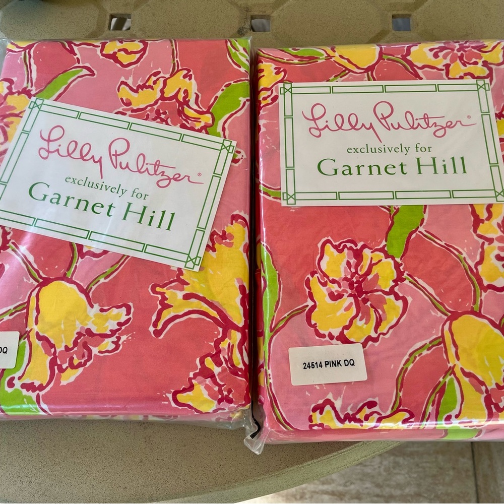 RARE Lilly Pulitzer Daylily Pink Duvet Cover - Double/Queen
